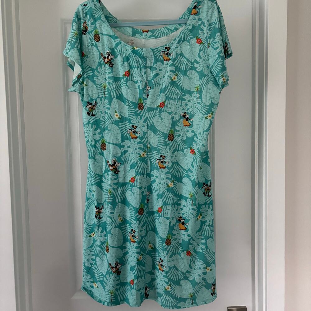 Disney X Tommy Bahama Disney Parks Mickey & Minnie Tropical Dress Sz L NWOT